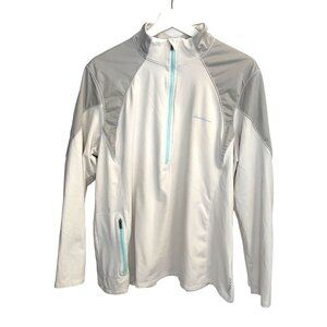 Eddie‎ Bauer Soft Strectch 1/2 Zip Athletic Pullover Sz 2XL Sportswear Gorpcore